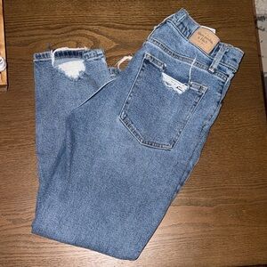 Abercrombie distressed mom Jean
